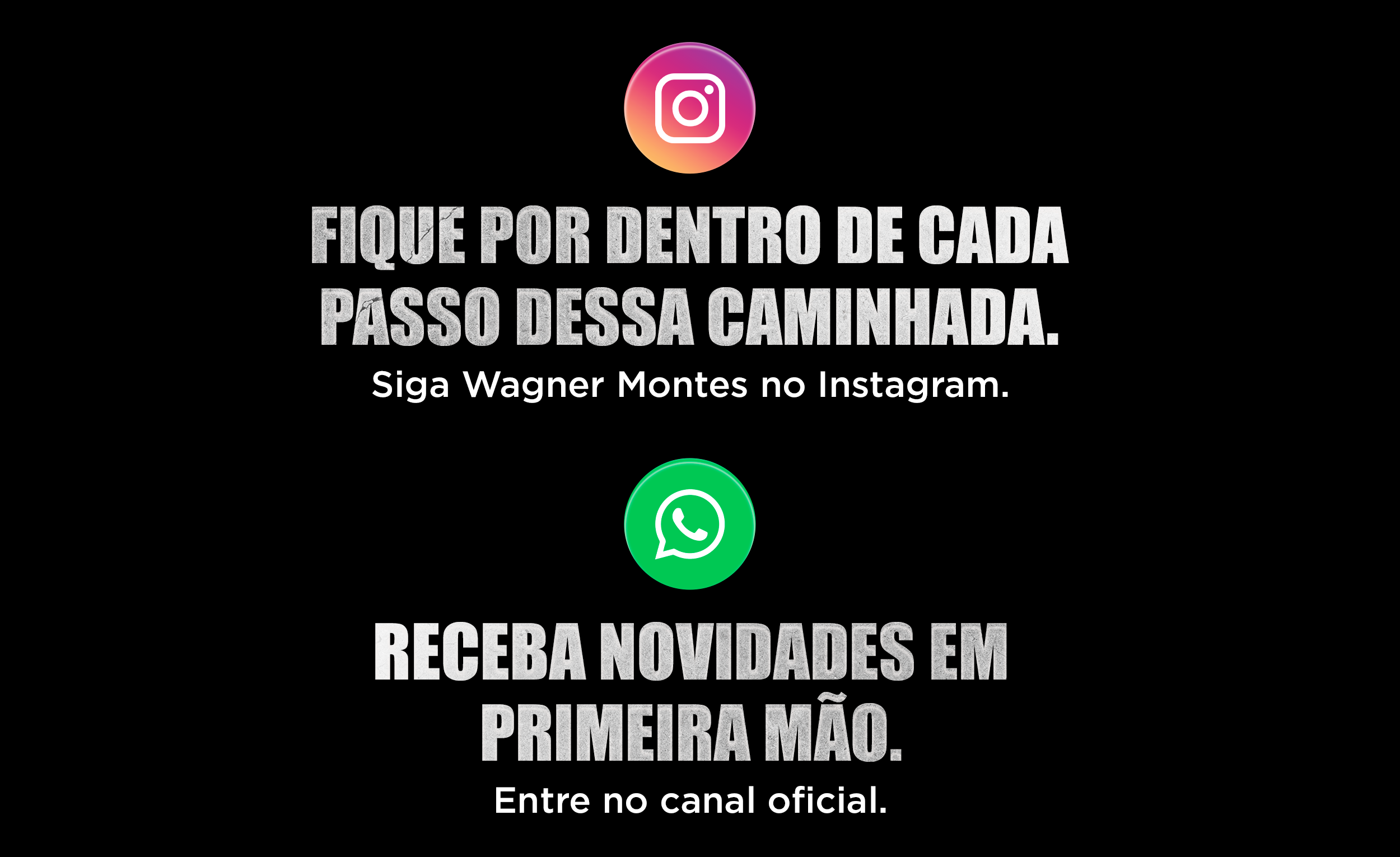 Convite para participar da caminhada.